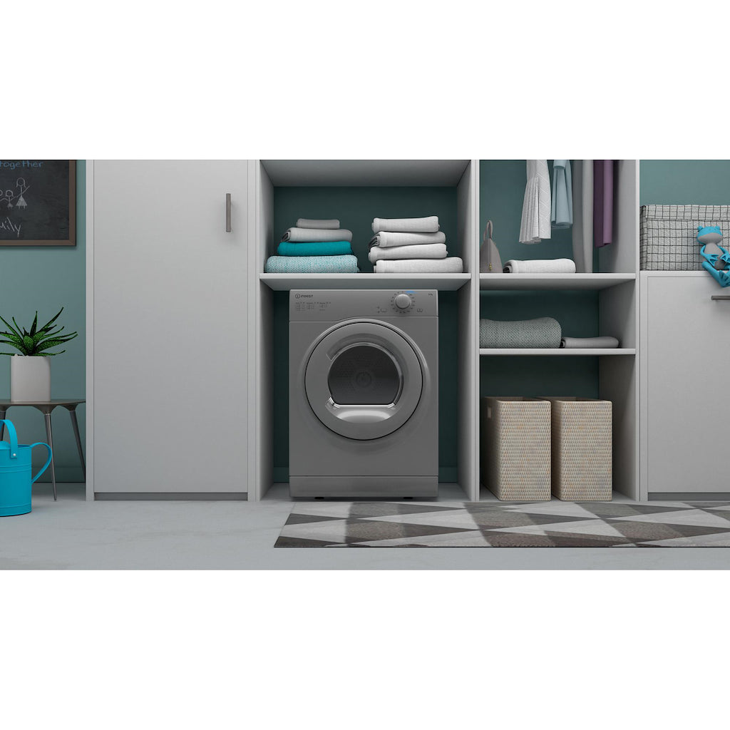 Indesit I1 D80S UK Vented Tumble Dryer - Silver