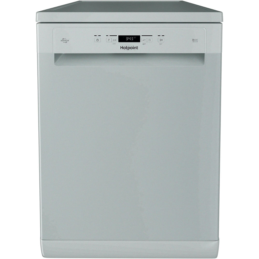 Hotpoint H3FC14BN7ASUK Freestanding 60cm Dishwasher - Silver