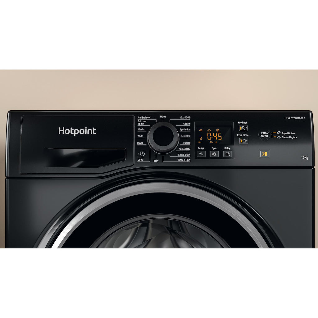 Hotpoint NSWM1045CBSUKN Freestanding Washing Machine