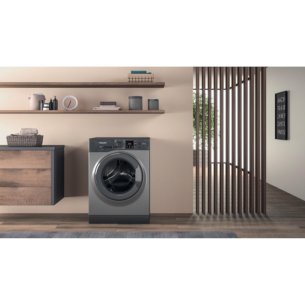 Hotpoint NSWM864CGGUKN Freestanding Washing Machine