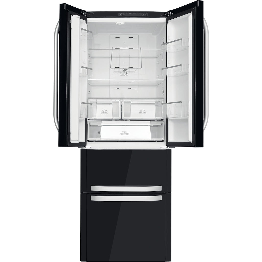 Hotpoint FFU4D K 11 American Fridge Freezer - Black