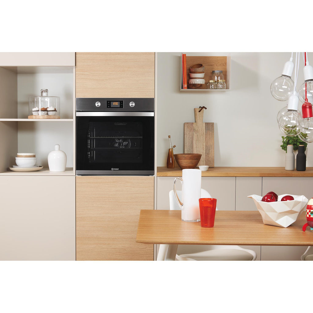 Indesit KFW 3841 JH IX UK Electric Single Built-In Oven - Stainless Steel