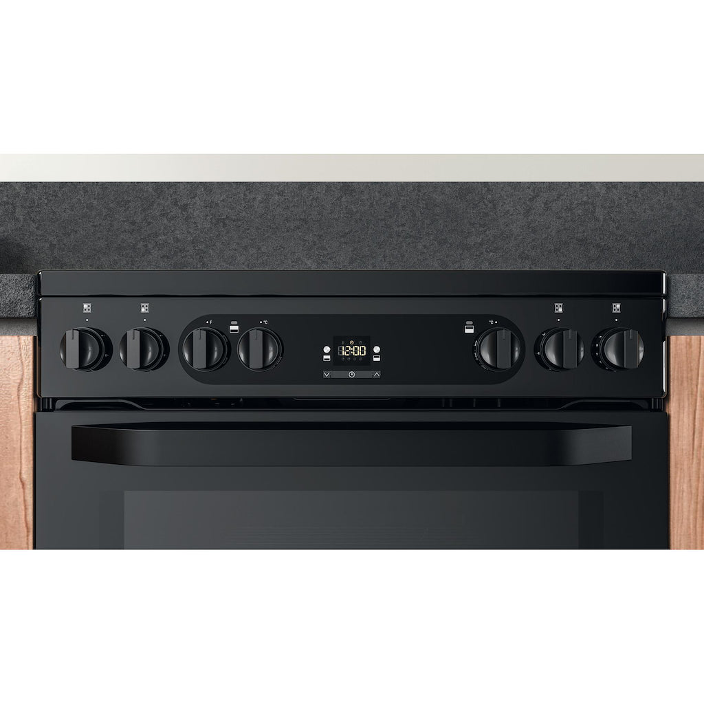 Hotpoint HDM67V92HCB/UK Double Cooker - Black