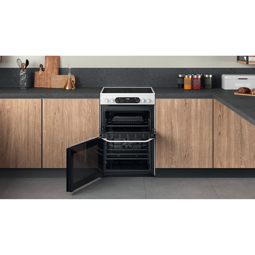 Hotpoint HDM67V9CMW/U Double Cooker - White