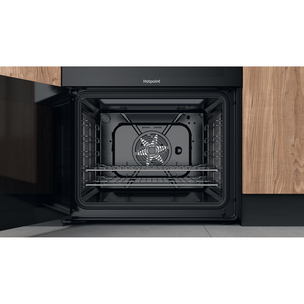 Hotpoint HDT67V9H2CB/UK Ceramic Double Cooker - Black