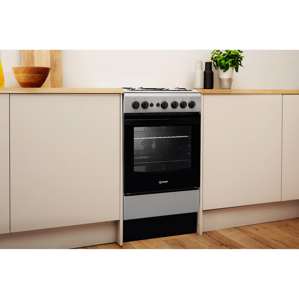 Indesit IS5G1PMSS/UK Cooker - Silver