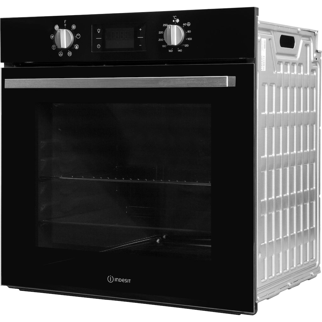 Indesit IFW 6340 BL UK Electric Single Built-In Oven - Black