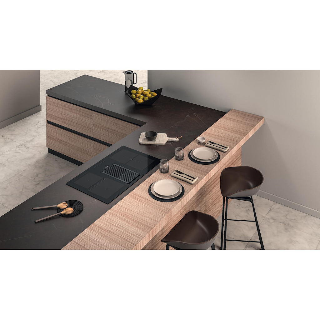 Hotpoint PVH92BK 90cm Vented Induction Hob with Downdraft