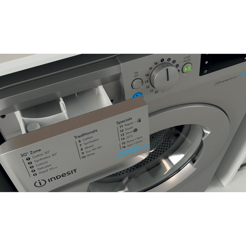Indesit BWE91496XSUKN 9kg Washing Machine - Silver