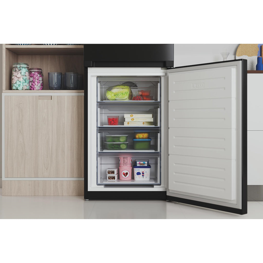 Indesit IBTNF 60182 B UK Freestanding Fridge Freezer - Black