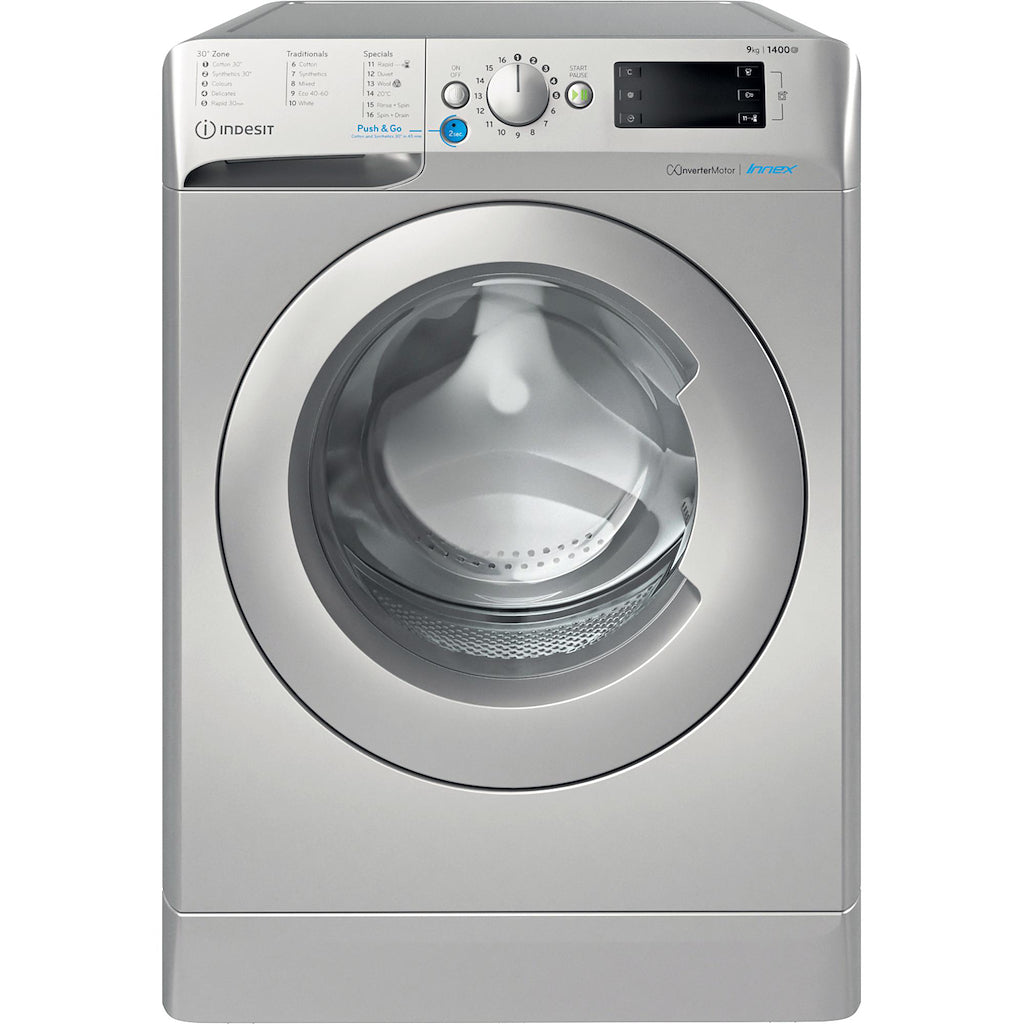 Indesit BWE91496XSUKN 9kg Washing Machine - Silver