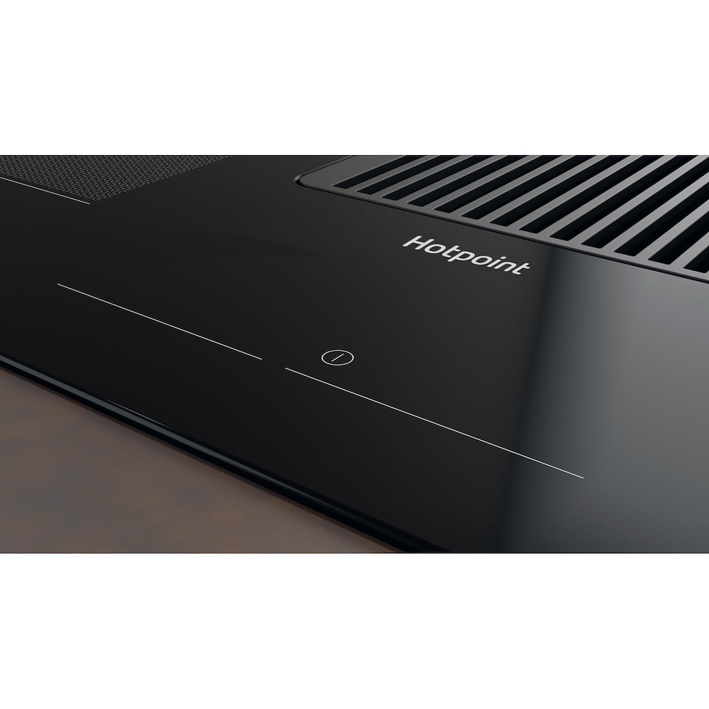 Hotpoint PVH92BK 90cm Vented Induction Hob with Downdraft