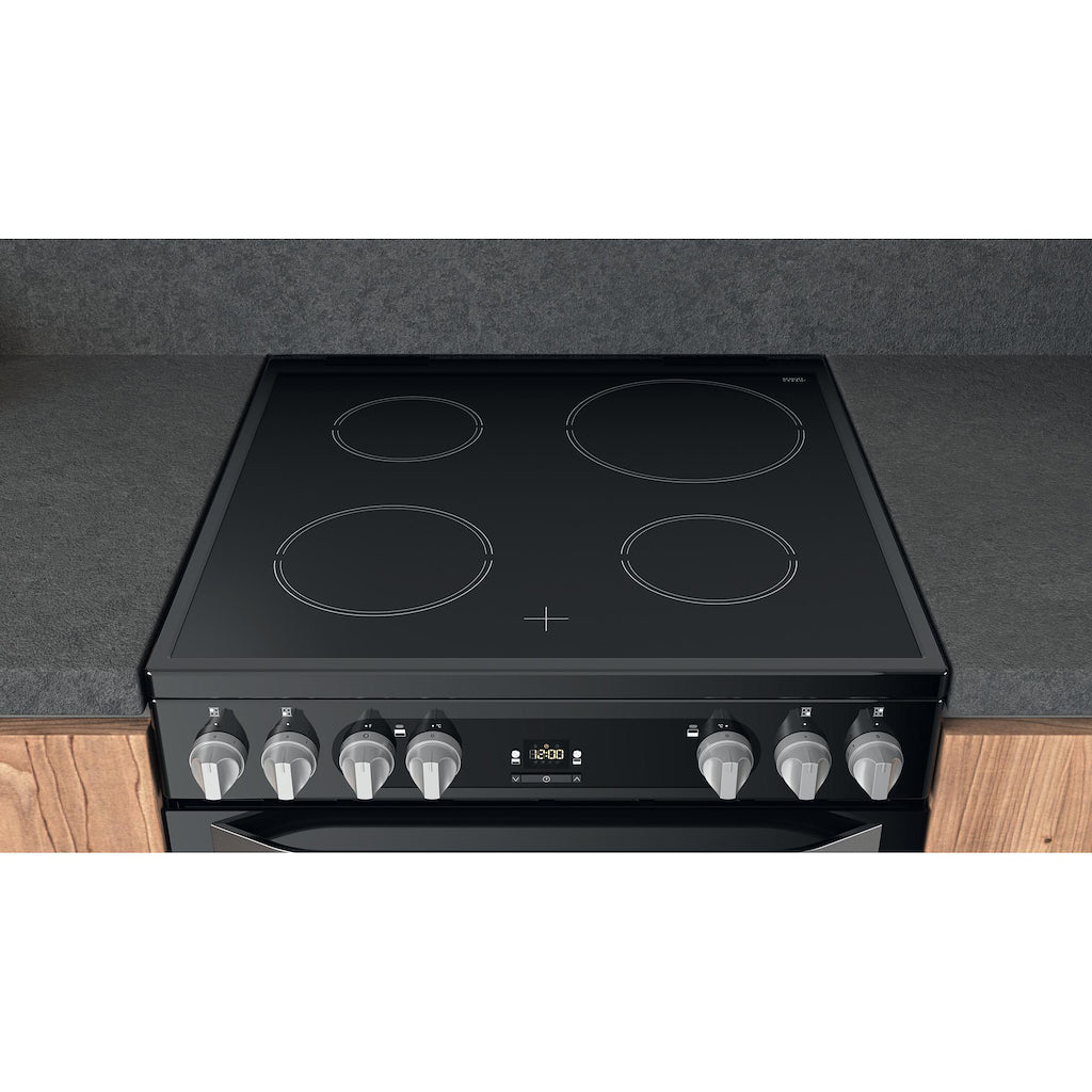 Hotpoint HDM67V9HCB/U Electric Double Cooker - Black