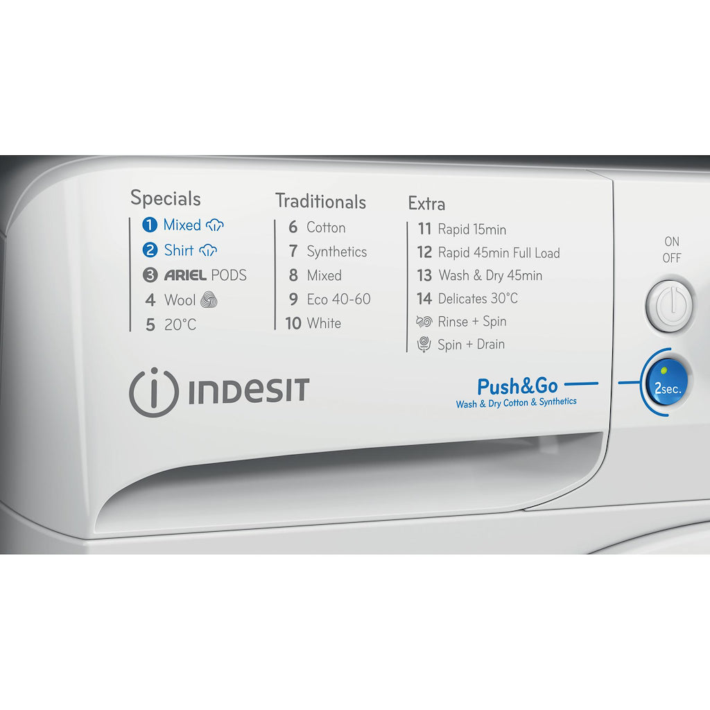 Indesit BDE 96436 WV UK Freestanding 9+6kg Washer Dryer - White