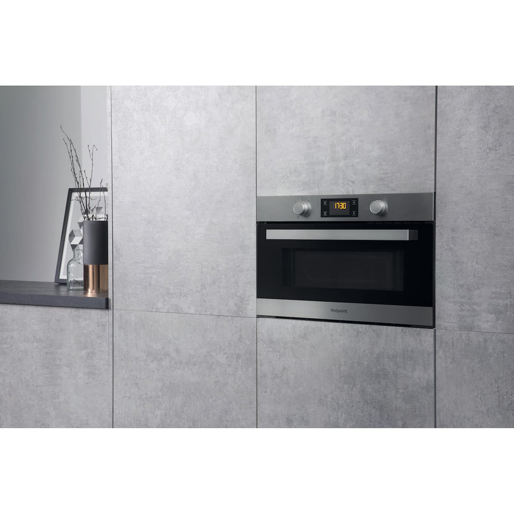 Hotpoint MD 344 IX H Built-In Microwave - Stainless Steel