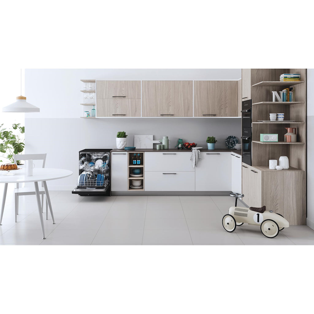 Indesit DFE 1B19 B UK EcotimeDishwasher - Black