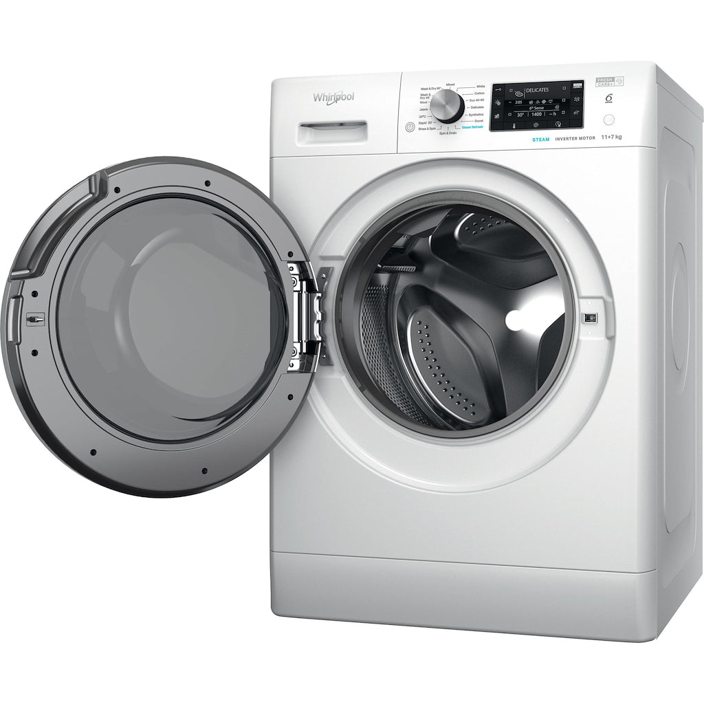 Whirlpool FFWDD 1174489 BSV UK Freestanding 11+7kg Washer Dryer