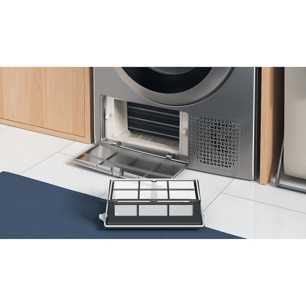 Indesit YT M11 92SS X UK 9kg Freestanding Heat Pump Tumble Dryer - Silver