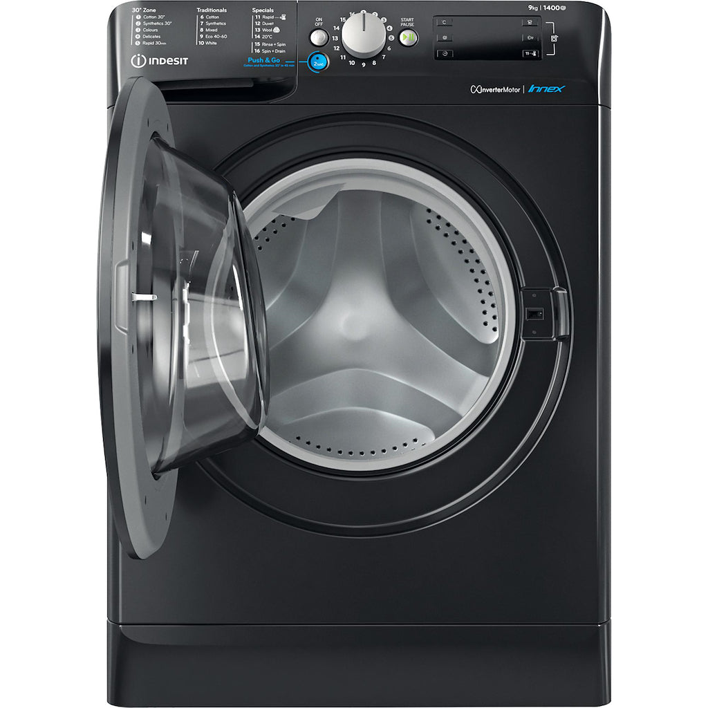 Indesit BWE91496XKUKN 9kg Washing Machine - Black
