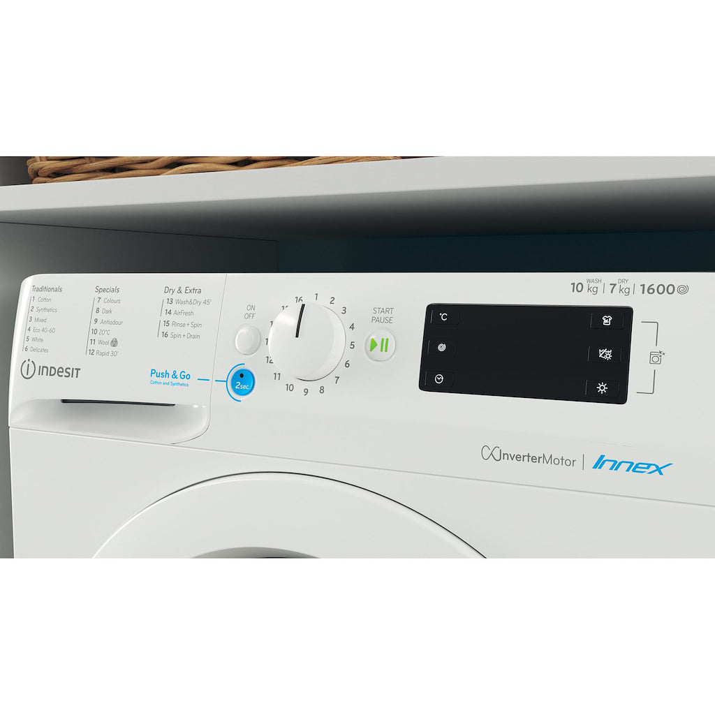 Indesit BDE107625XWUKN Washer Dryer - White