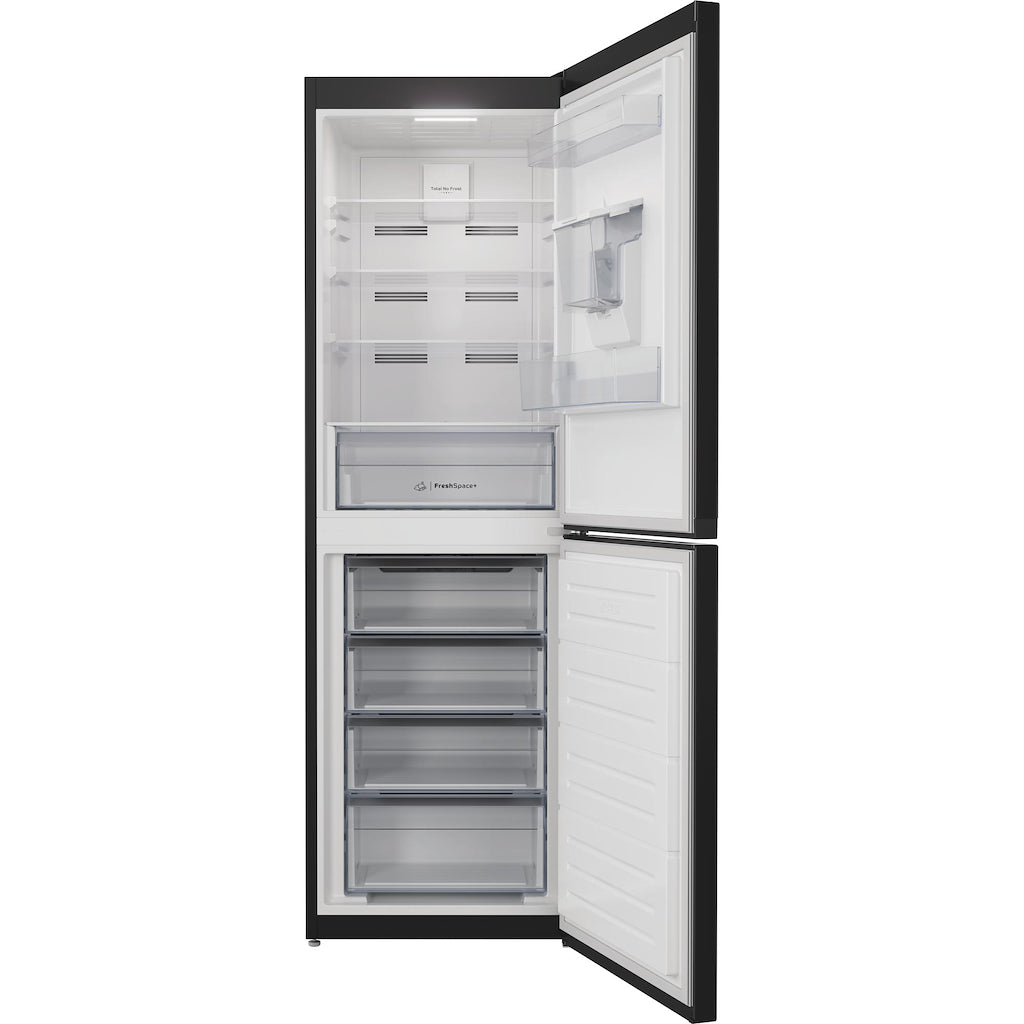 Indesit IBTNF 60182 B AQUA UK Freestanding Fridge Freezer - Black