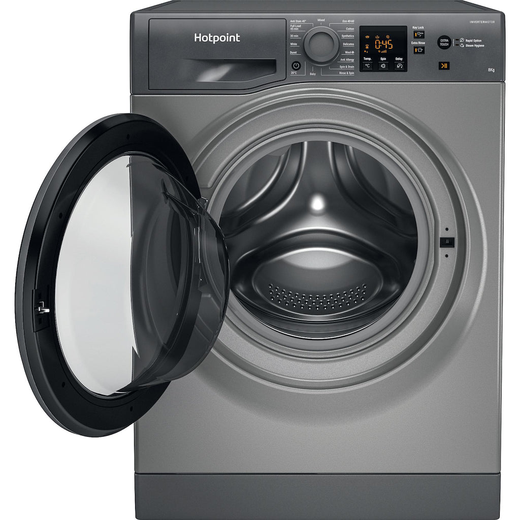 Hotpoint NSWM864CGGUKN Freestanding Washing Machine