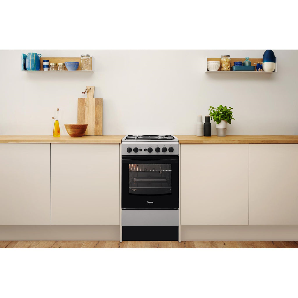 Indesit IS5G1PMSS/UK Cooker - Silver