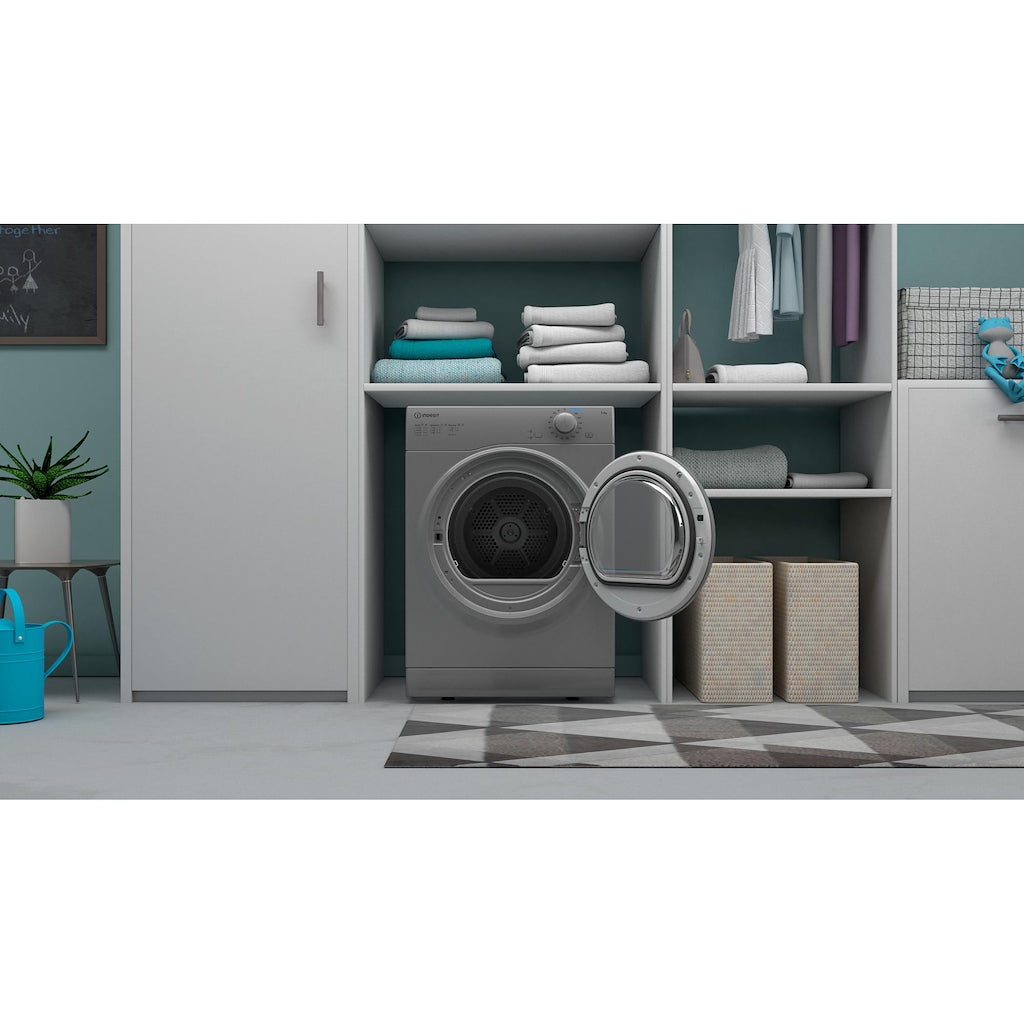 Indesit I1 D80S UK Vented Tumble Dryer - Silver