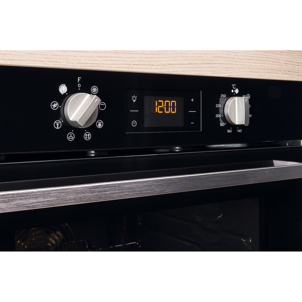 Indesit IFW 6340 BL UK Electric Single Built-In Oven - Black