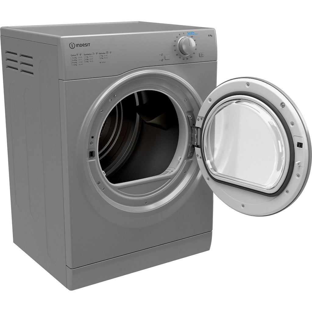 Indesit I1 D80S UK Vented Tumble Dryer - Silver