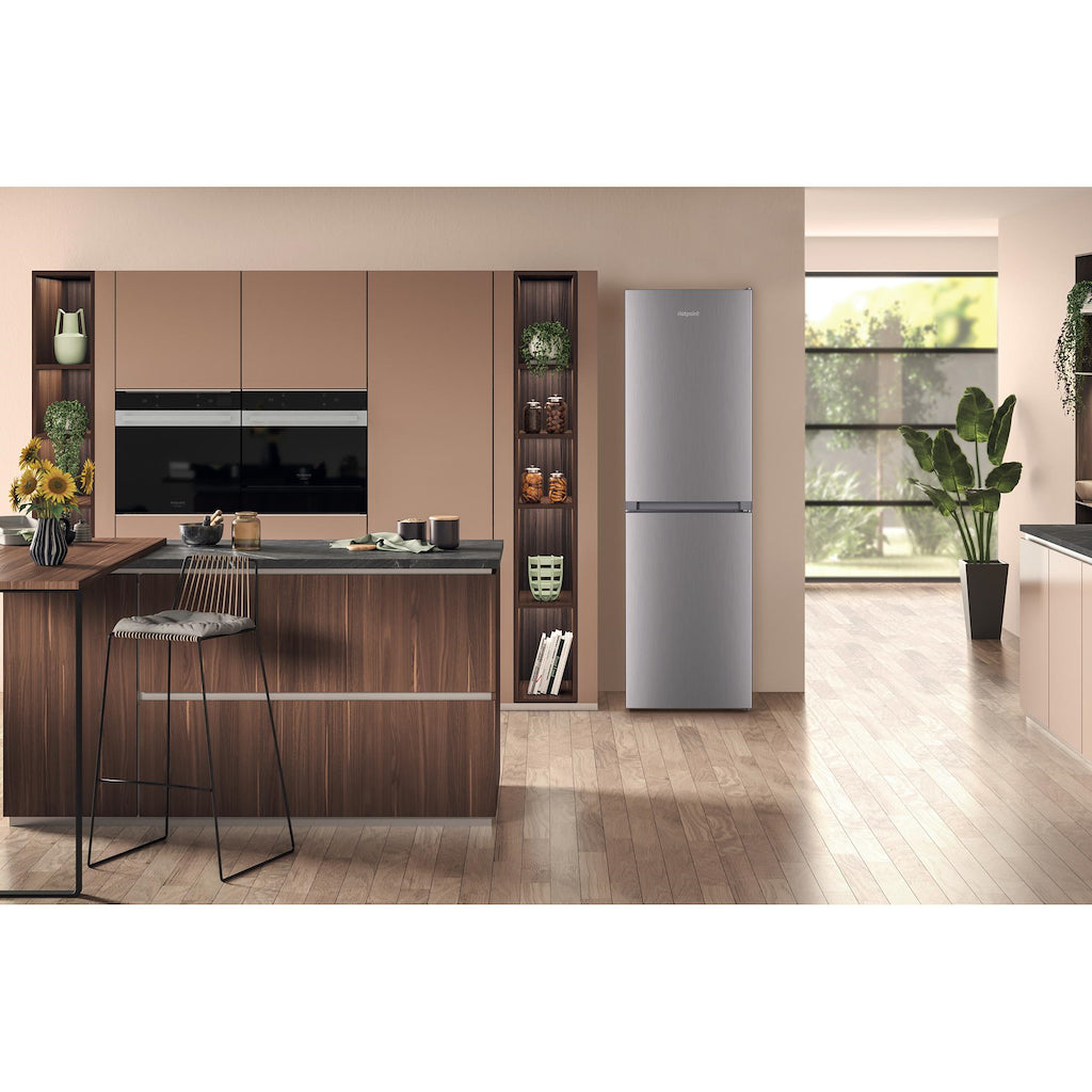 Hotpoint HBTNF 60182 X UK 304L Fridge Freezer - Stainless Steel