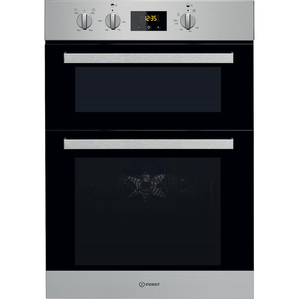 Indesit Aria IDD 6340 IX Electric Double Built-In Oven in Stainless Steel