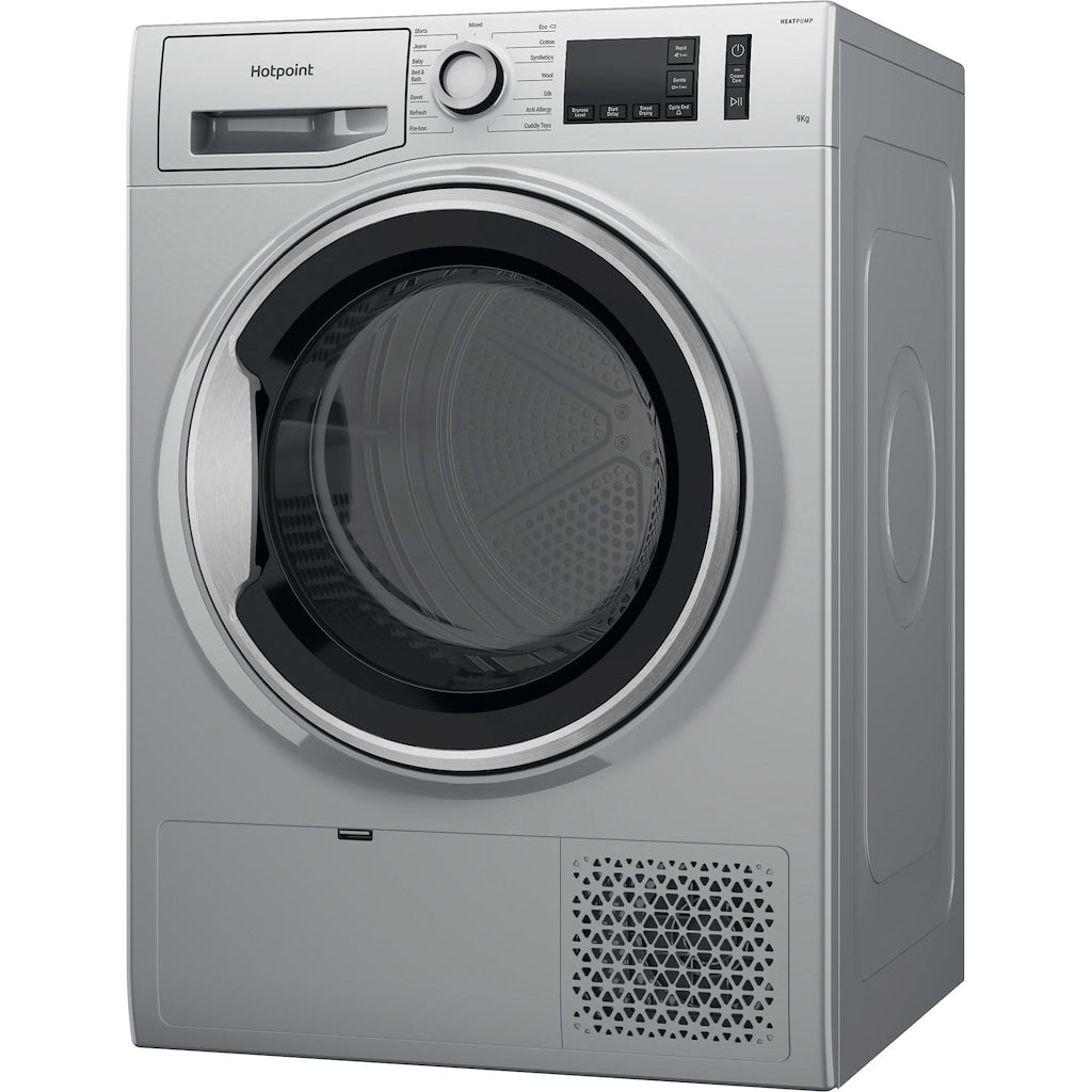 Hotpoint NT M11 92SSK UK Freestanding 9kg Heat Pump Tumble Dryer - Silver
