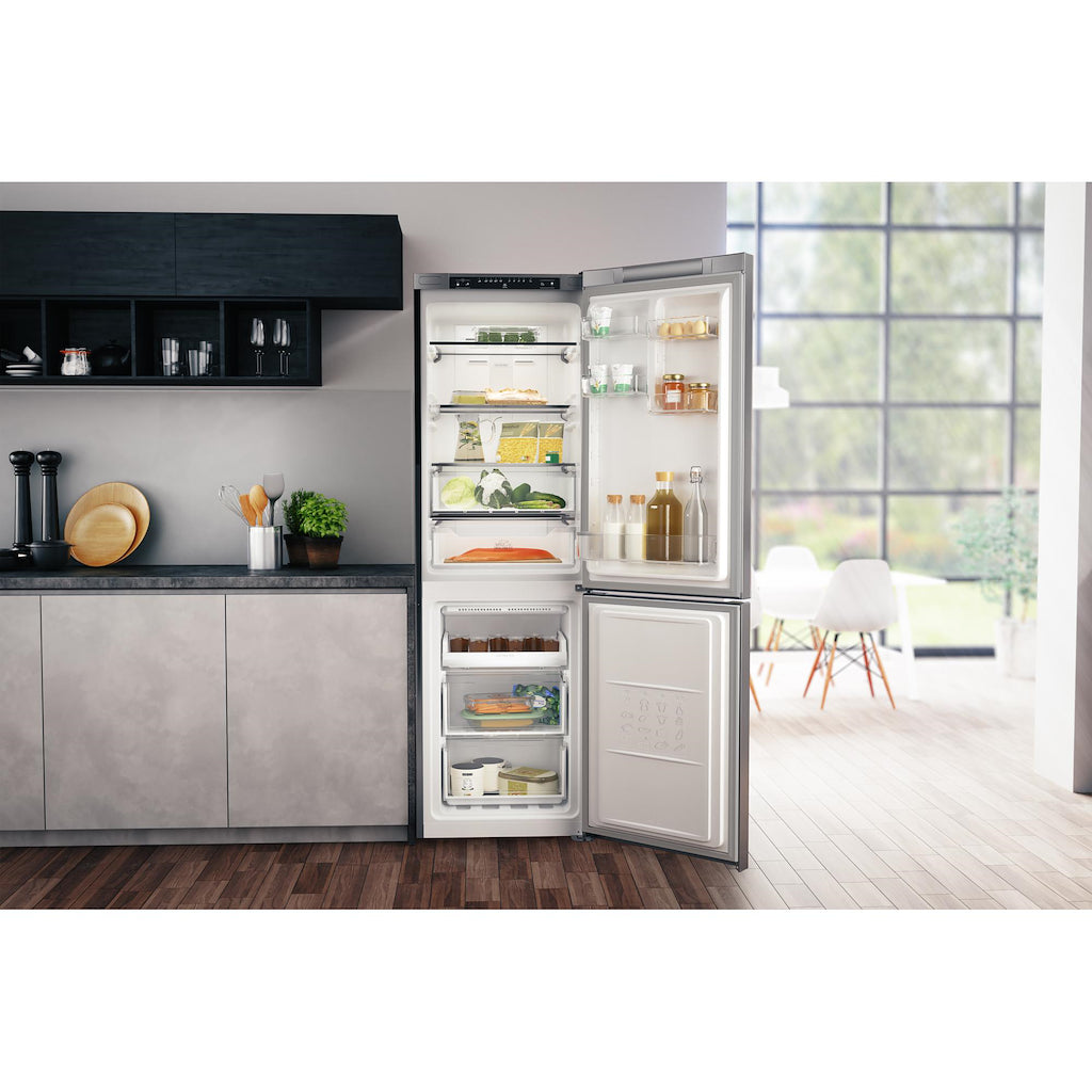 Hotpoint H3T811IOX1 Freestanding Fridge Freezer - Inox