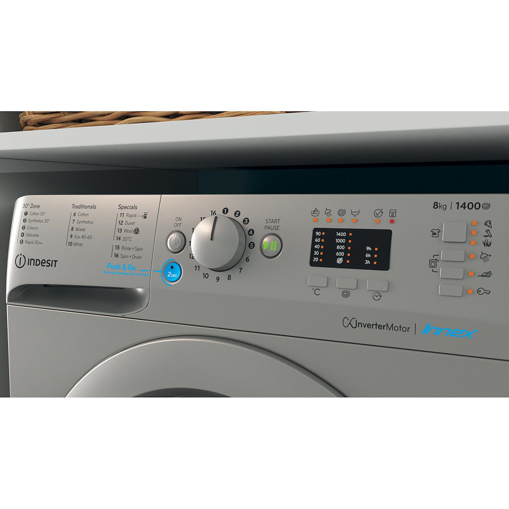 Indesit BWA81485XSUKN 8kg Washing Machine