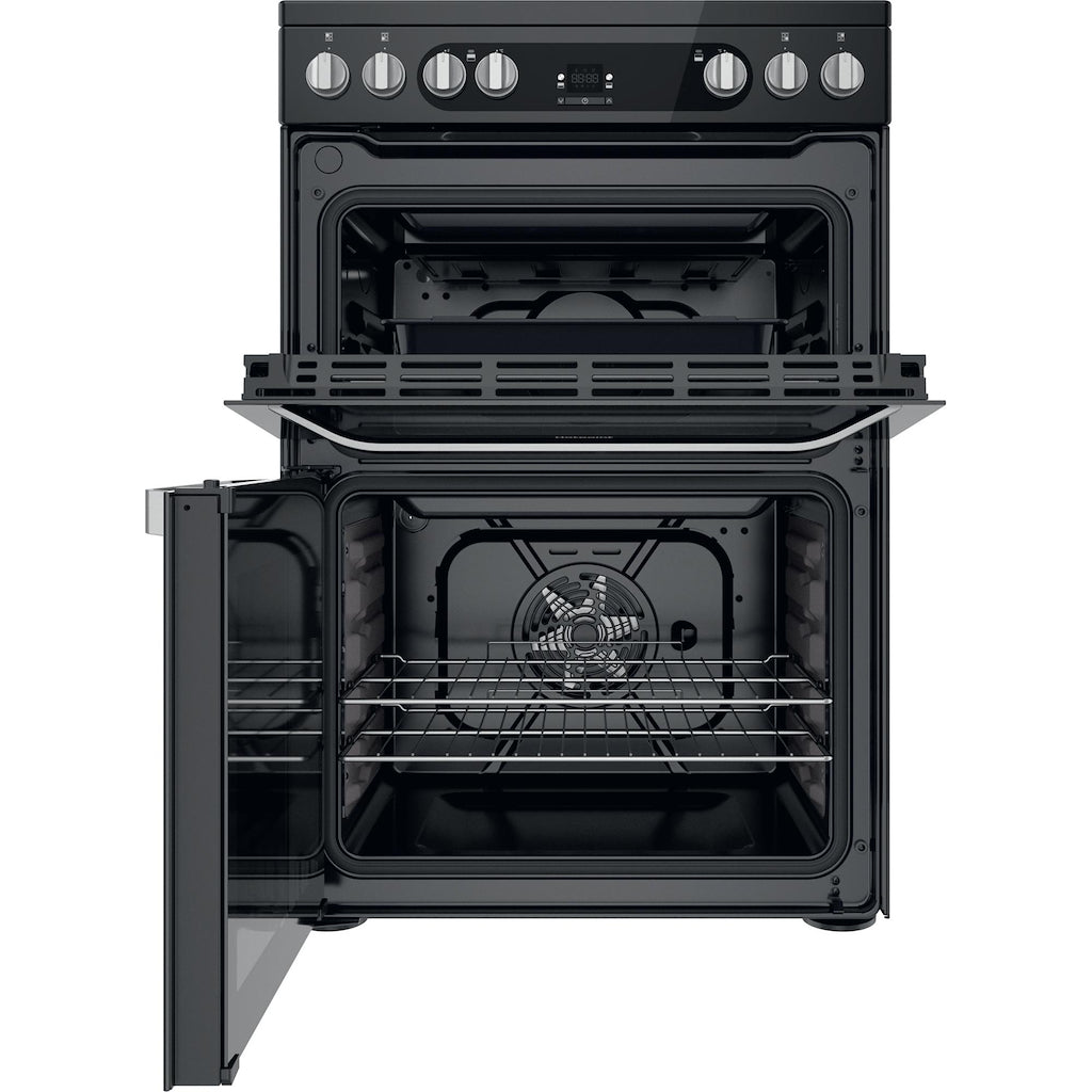 Hotpoint HDM67V9HCB/U Electric Double Cooker - Black