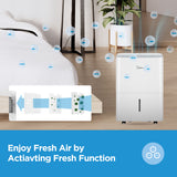 Midea MDDF2-16DEN7-UK 16L Dehumidifier - White