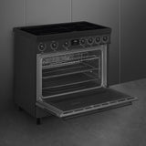 Smeg C9IMN2 90cm Single Cavity Range Cooker with Induction Hob, Black