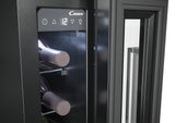 Candy CCVB 15 UK/1 15cm Integrated 7 Bottle Wine Cooler - Black - G Rated