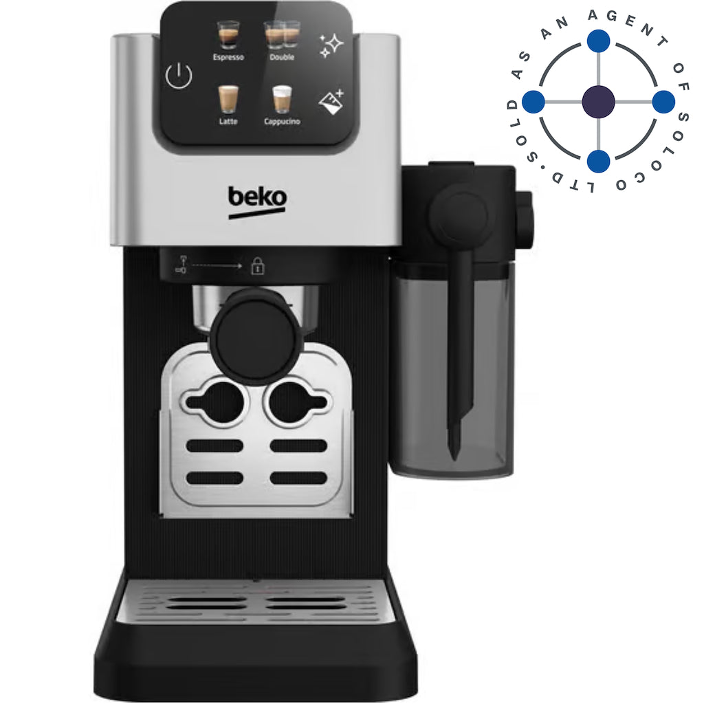 Beko CEP5304X CaffeExperto Semi Automatic Espresso Coffee Machine with Integrated Milk Jug - Silver