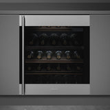 Smeg CVI338RX3 60cm Classic Undercounter Wine Cooler with Right Hand Hinge, Stainless Steel