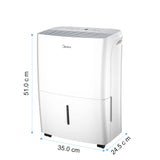 Midea MDDF2-16DEN7-UK 16L Dehumidifier - White