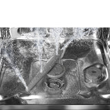 Smeg DFFABBL 60cm 50s Style Freestanding Dishwasher, Black
