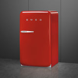 Smeg FAB10HRRD6 Retro Mini Fridge with Ice Box Right Hand Hinge - Red