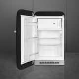 Smeg FAB10LBL6 Retro Mini Fridge Left Hand Hinge - Black