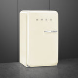 Smeg FAB10LCR6 Retro Mini Fridge Left Hand Hinge - Cream