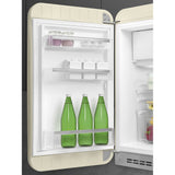 Smeg FAB10LCR6 Retro Mini Fridge Left Hand Hinge - Cream