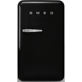 Smeg FAB10RBL6 Retro Mini Fridge Right Hand Hinge - Black
