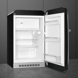 Smeg FAB10RBL6 Retro Mini Fridge Right Hand Hinge - Black