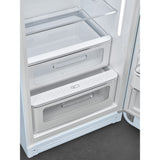 Smeg FAB28RPB6UK Retro Fridge with Icebox Right Hand Hinge - Pastel Blue